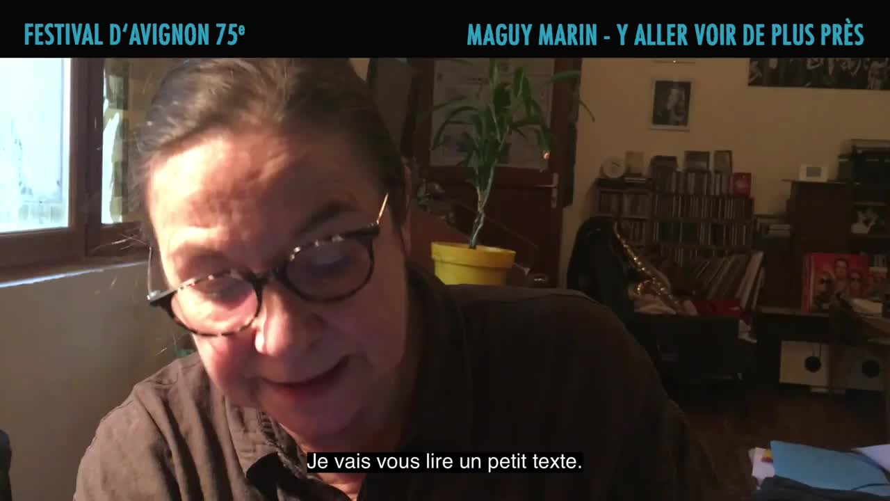 Vidéo Maguy Marin présente "Y aller voir de plus près"