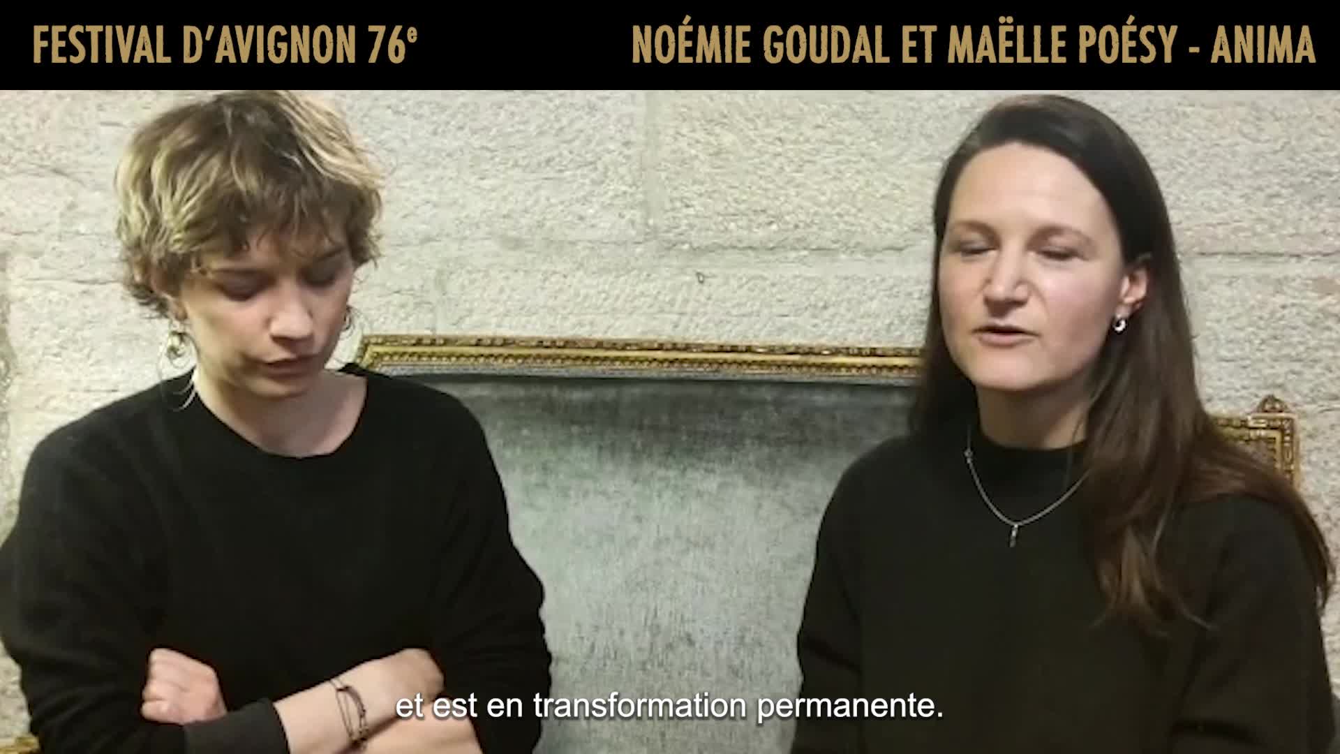 Vidéo Noémie Goudal et Maëlle Poésy présentent "ANIMA"